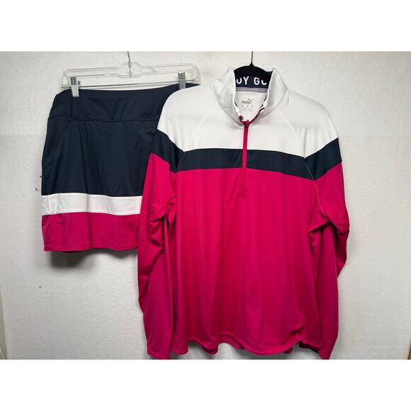Puma Golf Women's 1/4 Zip and Skort Set, Size XXL - Picture 1 of 11